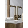 image:imageKingston Brass KSD144RXAB SingleHandle 1Hole Deck Mount Bathroom Faucet with Push PopUp in Antique BrassAntique Brass