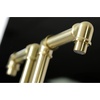 image:imageKingston Brass KSD144RXAB SingleHandle 1Hole Deck Mount Bathroom Faucet with Push PopUp in Antique BrassBrushed Brass