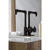 image:imageKingston Brass KSD144RXAB SingleHandle 1Hole Deck Mount Bathroom Faucet with Push PopUp in Antique BrassNaples Bronze