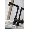 image:imageKingston Brass KSD144RXAB SingleHandle 1Hole Deck Mount Bathroom Faucet with Push PopUp in Antique BrassNaples Bronze
