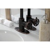 image:imageKingston Brass KSD144RXAB SingleHandle 1Hole Deck Mount Bathroom Faucet with Push PopUp in Antique BrassNaples Bronze