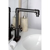 image:imageKingston Brass KSD144RXAB SingleHandle 1Hole Deck Mount Bathroom Faucet with Push PopUp in Antique BrassNaples Bronze