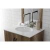 image:imageKingston Brass KSD144RXAB SingleHandle 1Hole Deck Mount Bathroom Faucet with Push PopUp in Antique BrassPolished Nickel