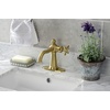 image:imageKingston Brass KSD154BXCP Nautical SingleHandle Bathroom Faucet with Push PopUp Polished ChromeBrushed Brass