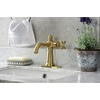 image:imageKingston Brass KSD154BXCP Nautical SingleHandle Bathroom Faucet with Push PopUp Polished ChromeBrushed Brass