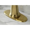 image:imageKingston Brass KSD154BXCP Nautical SingleHandle Bathroom Faucet with Push PopUp Polished ChromeBrushed Brass