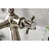 image:imageKingston Brass KSD154BXCP Nautical SingleHandle Bathroom Faucet with Push PopUp Polished ChromeBrushed Nickel