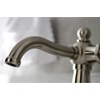 image:imageKingston Brass KSD154BXCP Nautical SingleHandle Bathroom Faucet with Push PopUp Polished ChromeBrushed Nickel