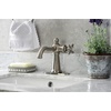 image:imageKingston Brass KSD154BXCP Nautical SingleHandle Bathroom Faucet with Push PopUp Polished ChromeBrushed Nickel