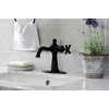image:imageKingston Brass KSD154BXCP Nautical SingleHandle Bathroom Faucet with Push PopUp Polished ChromeMatte Black