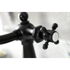 image:imageKingston Brass KSD154BXCP Nautical SingleHandle Bathroom Faucet with Push PopUp Polished ChromeMatte Black