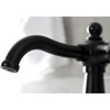 image:imageKingston Brass KSD154BXCP Nautical SingleHandle Bathroom Faucet with Push PopUp Polished ChromeMatte Black