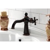image:imageKingston Brass KSD154BXCP Nautical SingleHandle Bathroom Faucet with Push PopUp Polished ChromeNaples Bronze