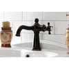 image:imageKingston Brass KSD154BXCP Nautical SingleHandle Bathroom Faucet with Push PopUp Polished ChromeNaples Bronze