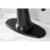 image:imageKingston Brass KSD154BXCP Nautical SingleHandle Bathroom Faucet with Push PopUp Polished ChromeOil Rubbed Bronze