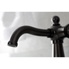 image:imageKingston Brass KSD154BXCP Nautical SingleHandle Bathroom Faucet with Push PopUp Polished ChromeOil Rubbed Bronze