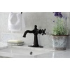image:imageKingston Brass KSD154BXCP Nautical SingleHandle Bathroom Faucet with Push PopUp Polished ChromeOil Rubbed Bronze