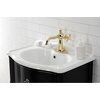 image:imageKingston Brass KSD154BXCP Nautical SingleHandle Bathroom Faucet with Push PopUp Polished ChromePolished Brass