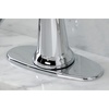 image:imageKingston Brass KSD154BXCP Nautical SingleHandle Bathroom Faucet with Push PopUp Polished ChromePolished Chrome