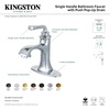 image:imageKingston Brass LS4423RXL Restoration Bathroom Faucet Brushed Brass 588 x 513 x 869Matte Black