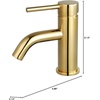image:imageKingston Brass LS8220DL Concord Bathroom Faucet Matte Black 213 x 488 x 613Polished Brass