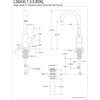 image:imageKingston Brass LS8438DKL Kaiser OneHandle SingleHole Bathroom Faucet with Deck Plate and Push PopUp Drain Brushed Nickel