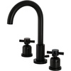 image:imageFauceture FSC8929DX Concord Widespread Bathroom Faucet with PopUp Drain Polished NickelMatte Black