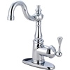 image:imageKingston Brass FSS7641BL English Vintage Single Handle Lavatory Faucet with Push PopUp and Plate Polished ChromePolished Chrome