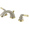 image:imageKingston Brass KB962 Magellan Widespread Bathroom Faucet 8Inch Adjustable Center Polished BrassBrushed NickelPolished Brass