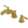image:imageKingston Brass KB974AL Victorian Widespread Lavatory Faucet with Metal lever handle Polished Chrome and Polished Brass8Inch Adjustable CenterBrushed Brass