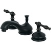 image:imageKingston Brass KS1166NL Heritage Widespread Bathroom Faucet Polished Nickel 55 x 35 x 275Matte Black