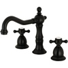 image:imageKingston Brass KS1971BX 8 in Widespread Bathroom Faucet Polished ChromeMatte Black