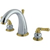 image:imageKingston Brass KS2969 Naples Widespread Bathroom Faucet Brushed NickelPolished BrassPolished ChromePolished Brass