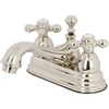 image:imageKingston Brass KS3605AX Restoration 4Inch Centerset Lavatory Faucet with Metal Cross Handle Oil Rubbed Bronze  OilRubbed BronzePolished Nickel