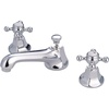 image:imageKingston Brass KS4463BX 8 in Widespread Bathroom Faucet Antique BrassPolished Chrome