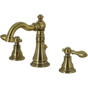 image:imageFauceture FSC1970ACL American Classic Widespread Bathroom Faucet with Brass PopUp Matte BlackAntique Brass