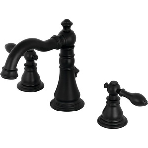 image:imageFauceture FSC1970ACL American Classic Widespread Bathroom Faucet with Brass PopUp Matte BlackMatte Black