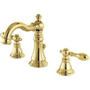 image:imageFauceture FSC1970ACL American Classic Widespread Bathroom Faucet with Brass PopUp Matte BlackPolished Brass