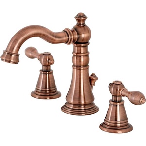 image:imageFauceture FSC197ALAC English Classic Widespread Bathroom Faucet with Brass PopUp Antique CopperAntique Copper