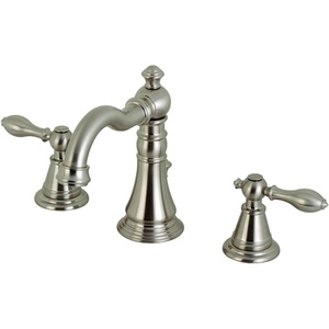 image:imageFauceture FSC197ALAC English Classic Widespread Bathroom Faucet with Brass PopUp Antique CopperBrushed Nickel