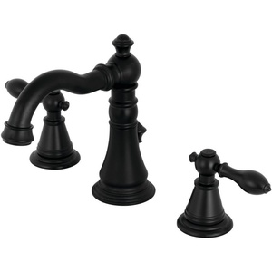 image:imageFauceture FSC197ALAC English Classic Widespread Bathroom Faucet with Brass PopUp Antique CopperMatte Black