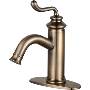 image:imageFauceture LS541RLAB Royale SingleHandle Bathroom Faucet with Push PopUp Antique BrassAntique Brass
