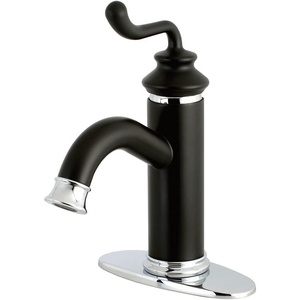 image:imageFauceture LS541RLAB Royale SingleHandle Bathroom Faucet with Push PopUp Antique BrassMatte BlackPolished Chrome