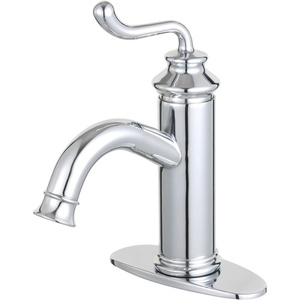 image:imageFauceture LS541RLAB Royale SingleHandle Bathroom Faucet with Push PopUp Antique BrassPolished Chrome