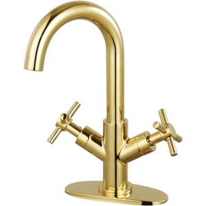 image:imageFauceture LS8450JX Concord TwoHandle Bathroom Faucet with Push PopUp Matte BlackPolished Brass