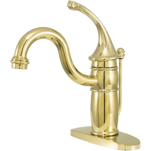 image:imageKingston Brass KB1402GL Georgian 4Inch Centerset Lavatory Faucet with PopUp Polished BrassPolished Brass