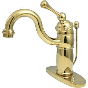image:imageKingston Brass KB1403BL Victorian Mono Block Bathroom Faucet Antique BrassPolished Brass