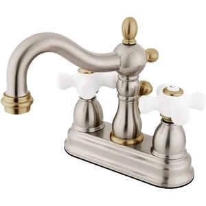 image:imageKingston Brass KB1607PX 4 in Centerset Bathroom Faucet Brushed BrassBrushed NickelPolished Brass