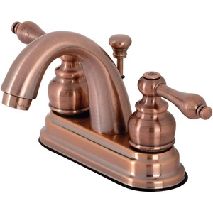 image:imageKingston Brass KB5618AL Restoration 4Inch Centerset Lavatory Faucet Brushed NickelAntique Copper