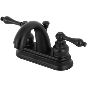 image:imageKingston Brass KB5618AL Restoration 4Inch Centerset Lavatory Faucet Brushed NickelMatte Black